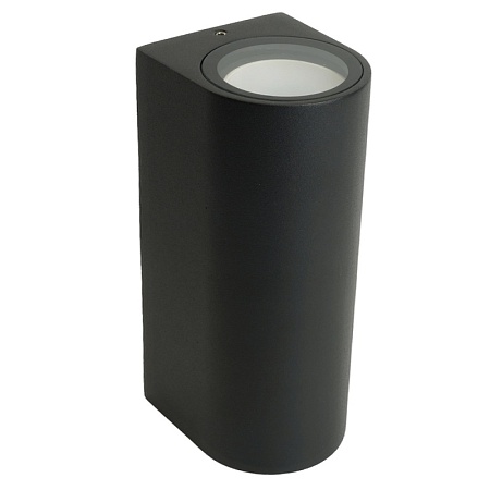 Светильник садово-парковый Feron DH015, на стену, 2*GU10 230V, черный - фото