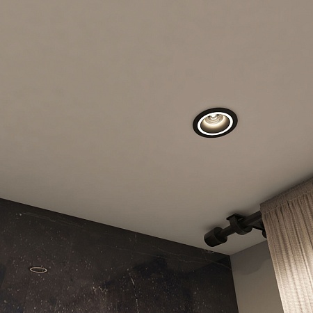 DK2060-BK Встраиваемый светильник IP 20, до 15 Вт, GU10, LED, черный, алюминий - фото