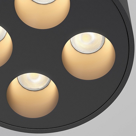 Светильник потолочный светодиодный Points 7W 3000K черный 25111/LED Elektrostandard - фото