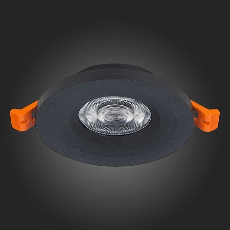 Св-к встр. Черный GU10 1*50W D95xH27 220V Без ламп ST205.408.01 - фото