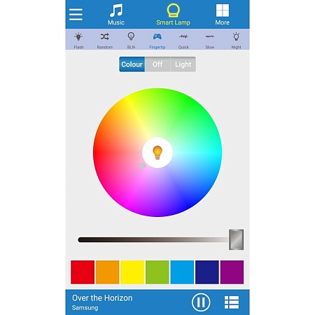 Smart-лампа с bluetooth-колонкой  серебристый Lussole Media 80418/1 - фото