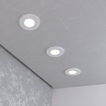 Встраиваемый точечный светильник 125 MR16 белый матовый Elektrostandard - фото