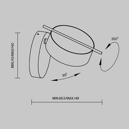 Настенный светильник (бра) Maytoni Nuance MOD180WL-L4W3K1 - фото