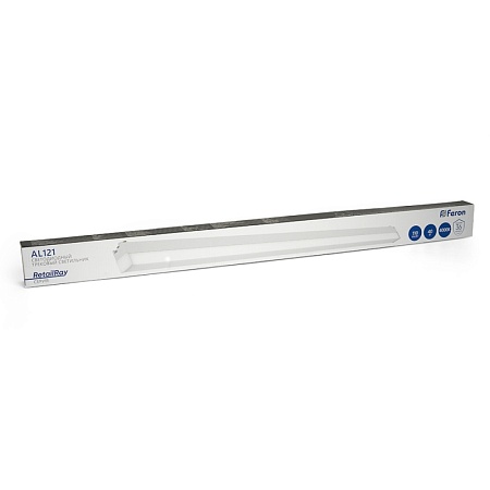 Светодиодный светильник Feron AL121 трековый однофазный на шинопровод 40W 4000K 160 градусов белый - фото