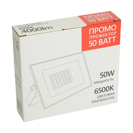Светодиодный прожектор SAFFIT SFL51-50 IP65 50W 6500K черный - фото