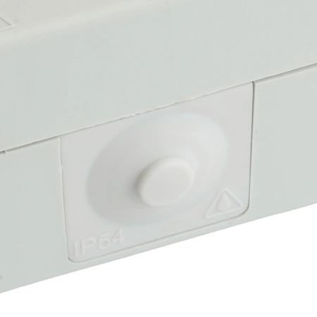 Выключатель 2-клавишный, STEKKER, PSW10-121-54, открытой установки, 250В, 10А, IP54, серый/графит - фото