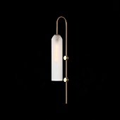 Светильник настенный ST-Luce Латунь/Белый E27 1*60W SL1145.351.01