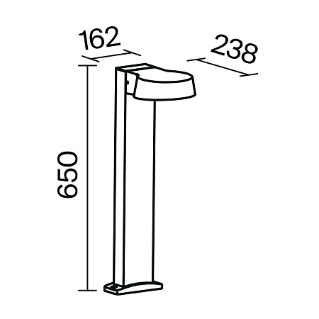 Ландшафтный светильник Outdoor Share O443FL-L12GF3K - фото