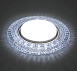 Светильник встраиваемый с белой LED подсветкой Feron CD4020 потолочный GX53 без лампы прозрачный - фото