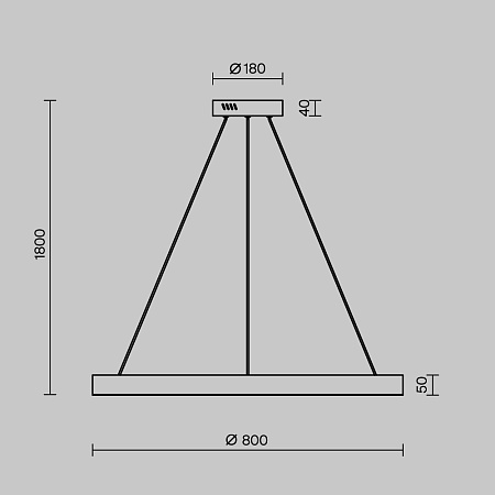 Подвесной светильник Maytoni Saturno MOD415PL-L60BS4K - фото