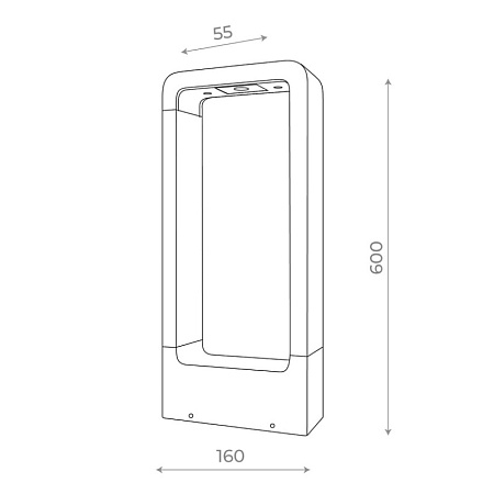 Светильник уличный наземный ST-Luce Черный LED 1*7W 4000K SL9506.405.01 - фото