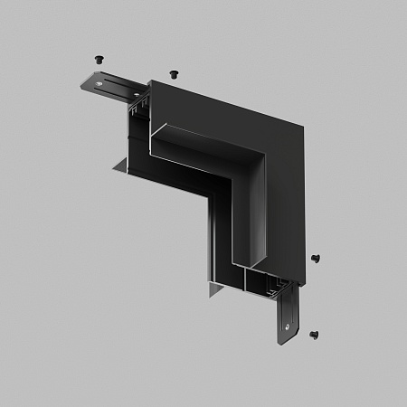 TR2118-BK Угол стена-потолок встраиваемый под ГКЛ SMART, черный      - фото