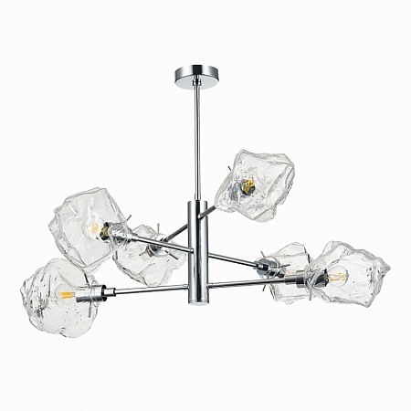 Люстра потолочная ST-Luce Хром/Прозрачный E14 6*40W SL1175.102.06 - фото