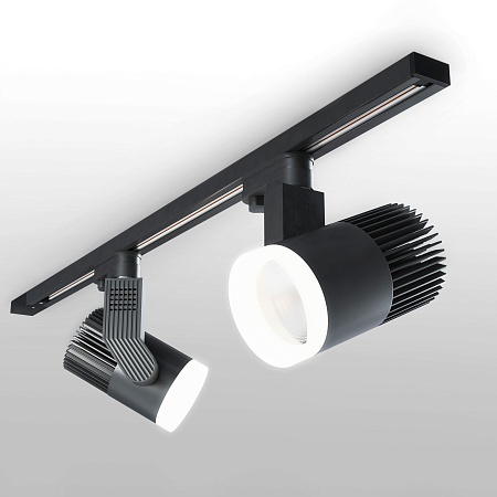 Трековый светильник для однофазного шинопровода Accord черный 30W 4200K (1 шт.) LTB37 Elektrostandard - фото