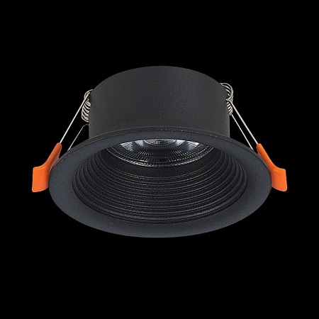 Св-к встр. Черный GU10 1*50W D89xH40 220V Без ламп ST202.408.01 - фото