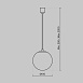 Подвесной светильник Technical Luna P039PL-5W4K-10-B - фото