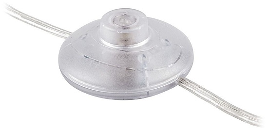 Сетевой шнур (с ножным выключателем)  прозрачный, DM106 - фото