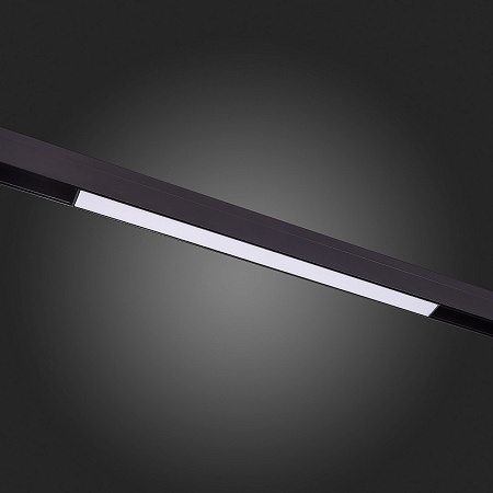Магнитный трековый светильник Черный LED 1*12W 3000K 780Lm Ra>90 120 IP20 L406xW22xH44 ST360.436.12 - фото