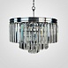 Люстра Rh 1920S Odeon Clear Glass Fringe 3-Tier Chandelier Chrome Imperiumloft 228791-22 - фото