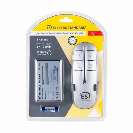 Пульт управления с 2-канальным контроллером (радио) Y9 Elektrostandard - фото