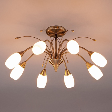 Потолочный светильник Eurosvet 30280/8 античная бронза - фото