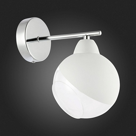 Светильник настенный Хром/Прозрачный, Матовый никель E14 1*40W SLE102701-01 - фото