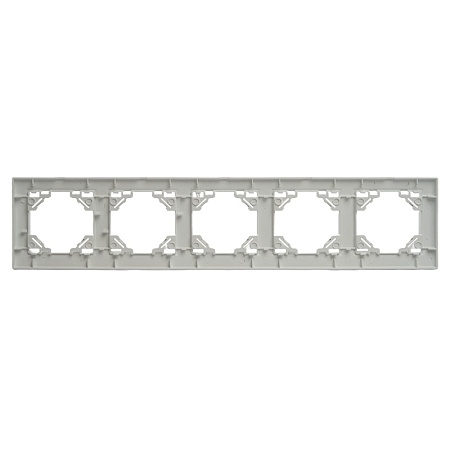 Рамка 5-местная горизонтальная STEKKER, PPFR00-9005-01, серия Эрна, белый - фото