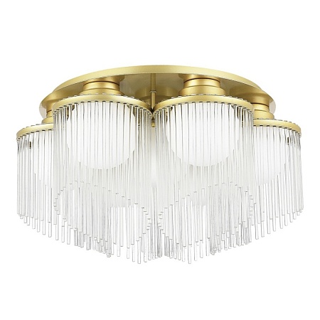 Люстра потолочная ST-Luce Золотистый/Белый E27 7*60W SL1511.202.07 - фото