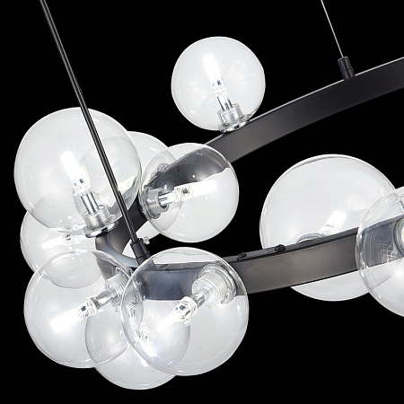 Светильник подвесной ST-Luce Черный/Прозрачный G4 15*5W SL1165.402.15 - фото