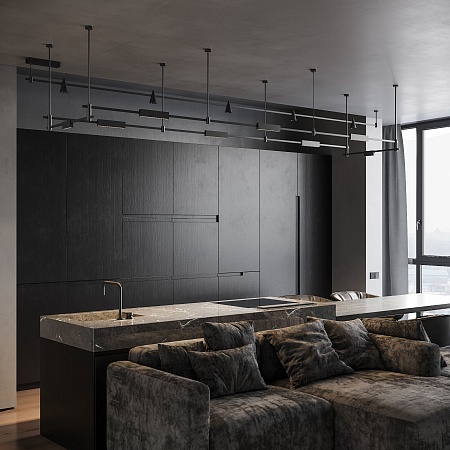 Esthetic Magnetic Трековый светильник 12W 3000K (чёрный) 85121/01 Elektrostandard - фото