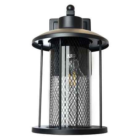 Светильник садово-парковый Feron PL721 на стену вниз  60W E27 230V, черный - фото