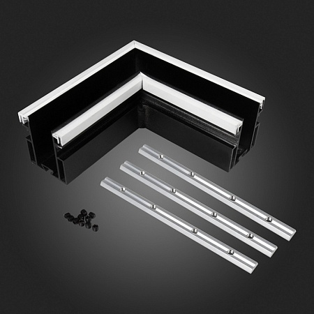 Угол-соединитель для профиля SKYLINE 48 с демпф. системой ST-Luce Черный ST003.479.01 - фото