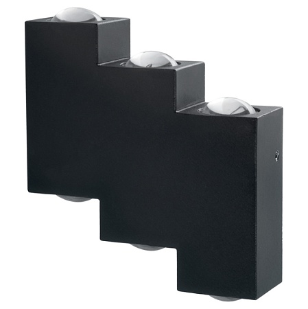 Светильник уличный светодиодный Feron DH110, 6*1W, 600Lm, 4000K, черный - фото