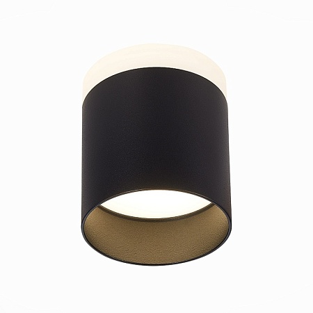 Светильник потолочный Черный LED 1*12W 4000K 936Lm Ra>80 120° IP20 D100xH90 170-240V ST102.442.12 - фото