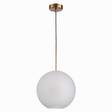 Светильник подвесной ST-Luce Латунь/Белый E27 1*40W SL1133.523.01 - фото