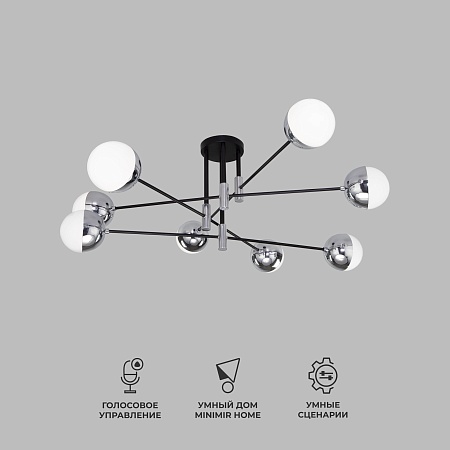 Потолочный светильник Eurosvet 70129/8 хром Smart - фото