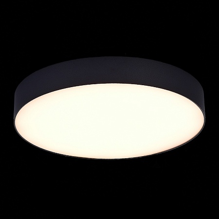 Светильник потолочный Черный LED 1*48W 3000K 4 320Lm Ra>85 120° IP20 D400xH55 185-265V ST606.432.48 - фото