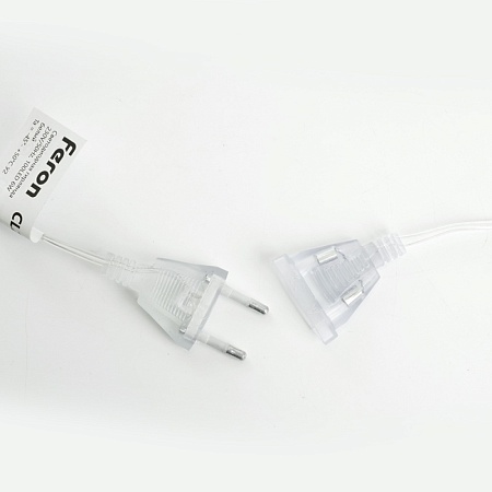 Светодиодная гирлянда Feron CL25 занавес Звездочки  2*1м  + 3м 5000K с контроллером, c питанием от сети 230V, прозрачный шнур - фото