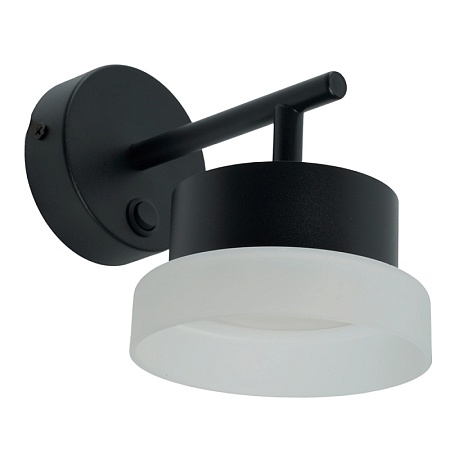 Светильник настенный  Feron HL4600 OPAL 12W, 230V, GX53, черный - фото