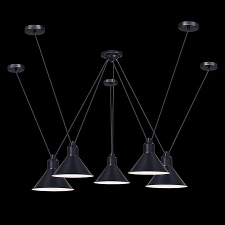 Светильник подвесной ST-Luce Черный/Черный E14 5*60W SL1804.403.05 - фото