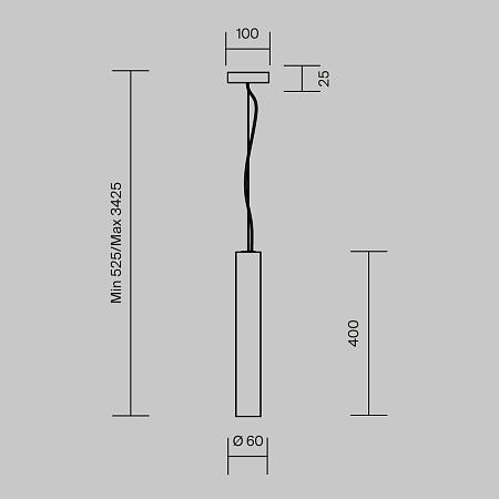 Подвесной светильник Maytoni MOD461PL-L5BK - фото