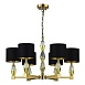 Люстра подвесная ST-Luce Латунь/Черный E14 6*40W SL1759.303.06 - фото