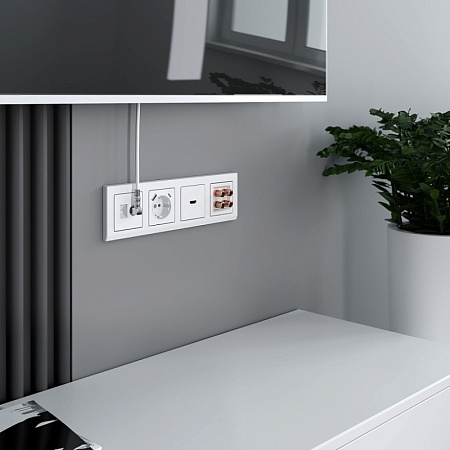 Розетка HDMI (белый) W1186001 - фото