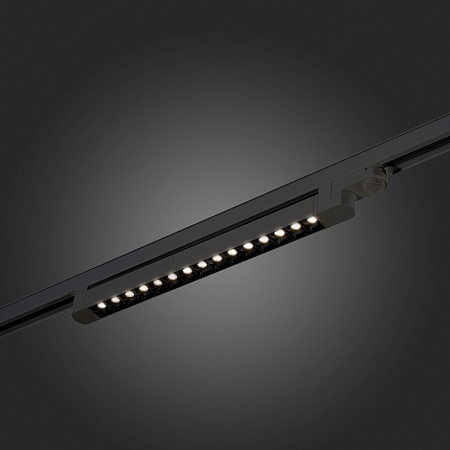 Св-к трек. Черный LED 1*15W 4000K 1 200Lm Ra>90 48° IP20 L535xW33xH73 165-265V ST662.446.15 - фото