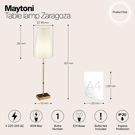 Люстра Maytoni Zaragoza H001CL-05BS - фото