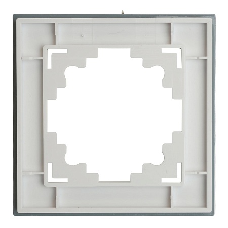 Рамка 1-местная, стекло, STEKKER, GFR00-7001-01М, серия Катрин, белый матовый - фото
