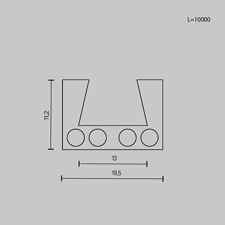 Шинопровод Technical TRX160-1110B - фото