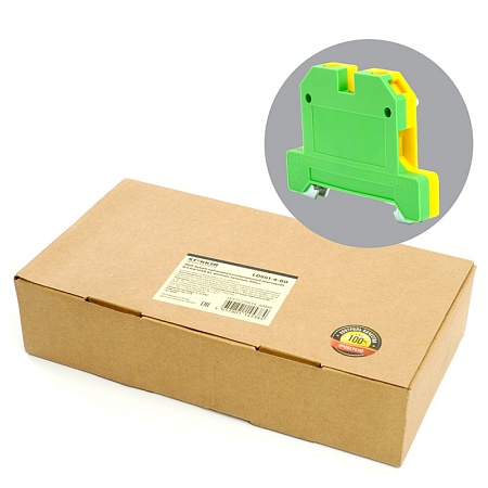 LD551-4-60 ЗНИ Зажим наборный изолированный (винтовой) 6,0 мм2 (JXB 6), желтый,зеленый - фото