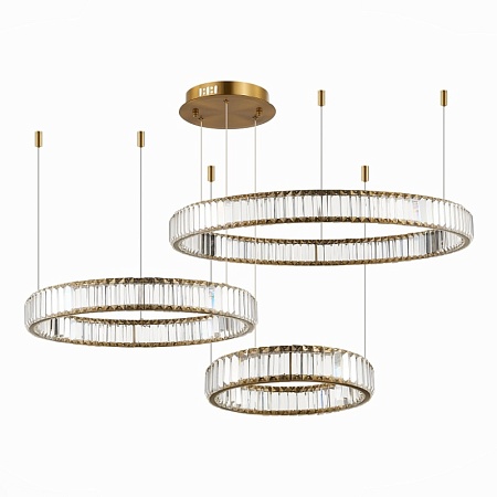 Люстра подвесная ST-Luce Латунь/Прозрачный LED 1*122W 4000K SL1622.313.03 - фото