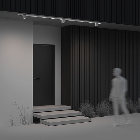 Уличный трековый светильник Outdoor O-TR01-3-S-16WW3K - фото